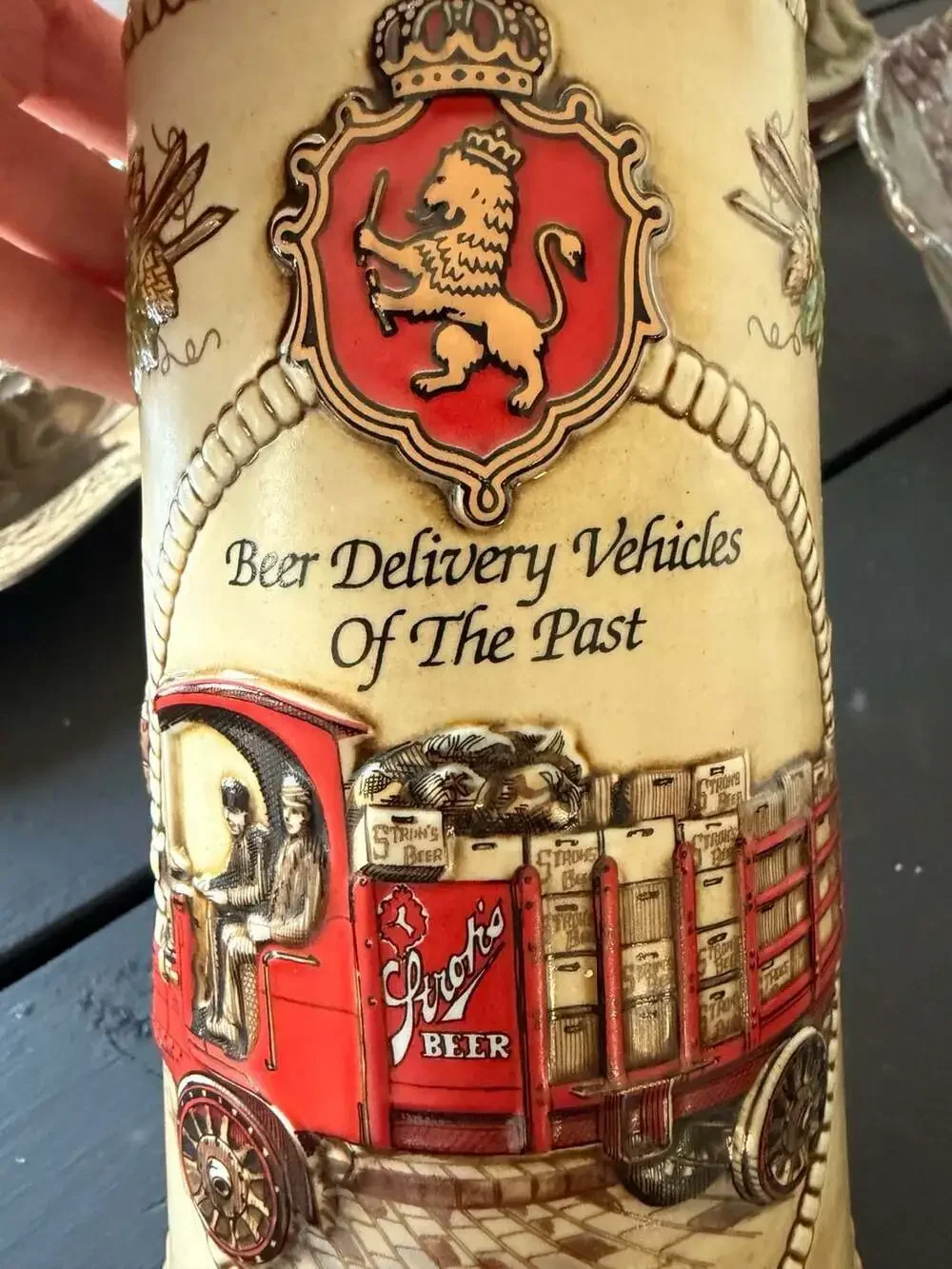 VTG Stroh's Heritage Series V Beer Delivery Packard Truck 1913 Beer Stein